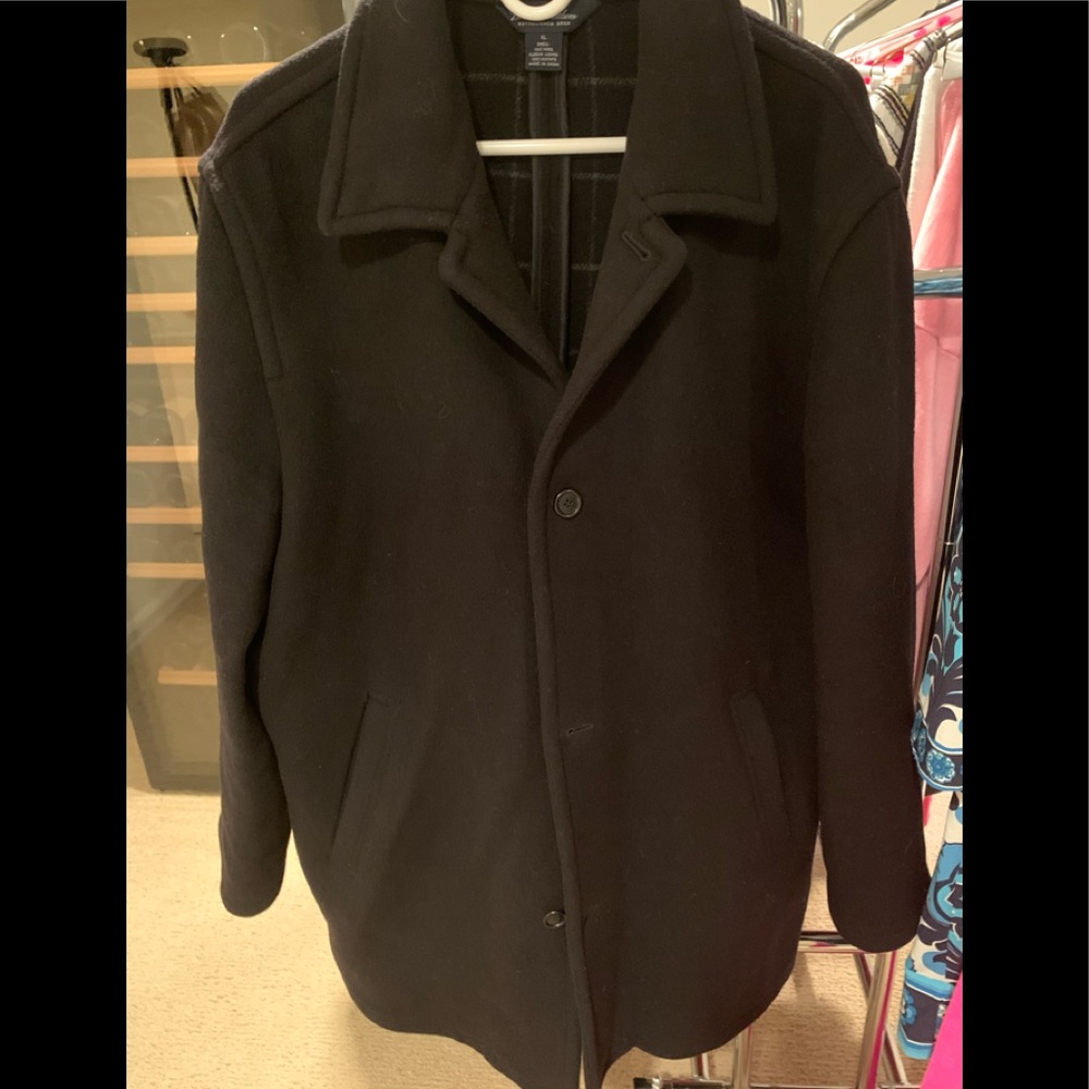 Brooks Brothers Mens Wool Overcoat